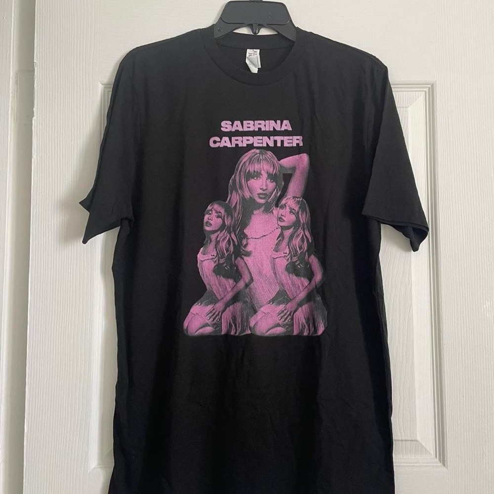 Black Sabrina Carpenter band tee